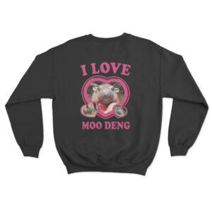 I Love Moo Deng Sweatshirt