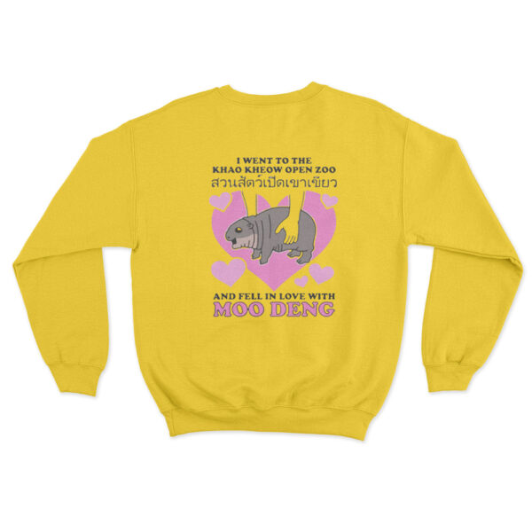 I Went To The Khao Kheow Open Zoo Sweatshirt Yellow Youth S