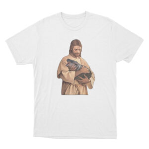 Jesus Moo Deng T Shirt White Youth S