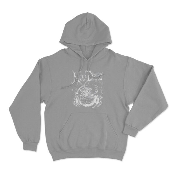 Metal Moo Deng Hoodie Grey Youth S