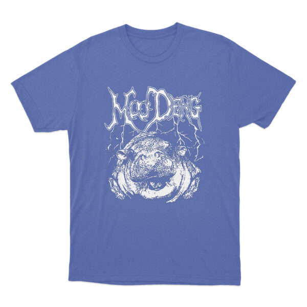 Metal Moo Deng T Shirt Blue Youth S