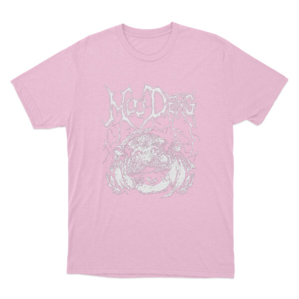 Metal Moo Deng T Shirt Pink Youth S