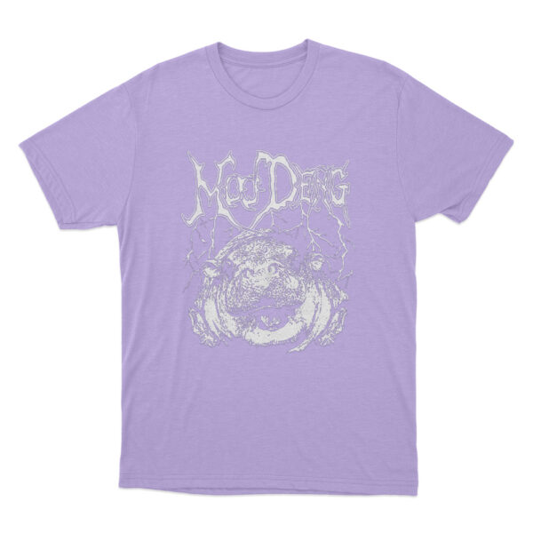 Metal Moo Deng T Shirt Purple Youth S