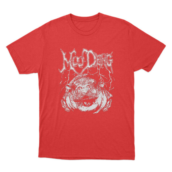 Metal Moo Deng T Shirt Red Youth S