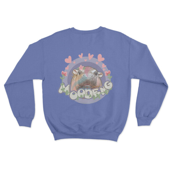 Moo Deng Love Sweatshirt Blue Youth S