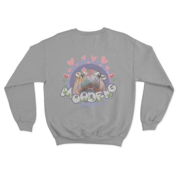 Moo Deng Love Sweatshirt Grey Youth S