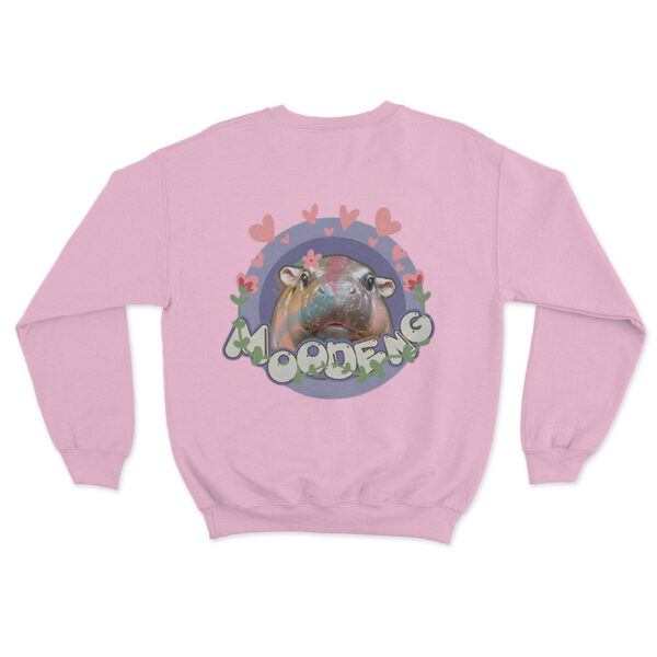 Moo Deng Love Sweatshirt Pink Youth S