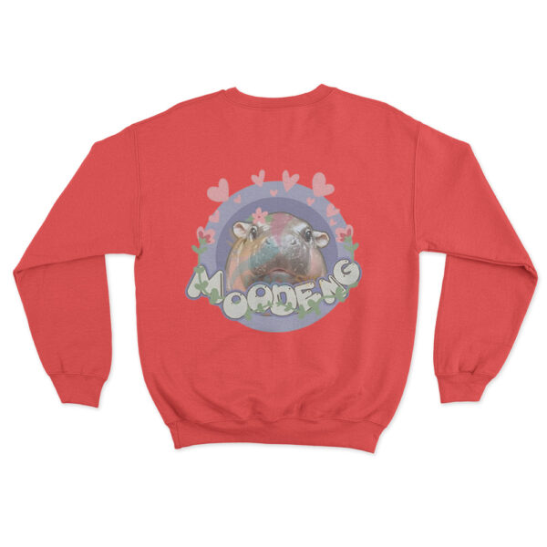 Moo Deng Love Sweatshirt Red Youth S