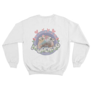 Moo Deng Love Sweatshirt White Youth S