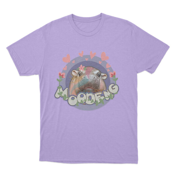 Moo Deng Love T Shirt Purple Youth S