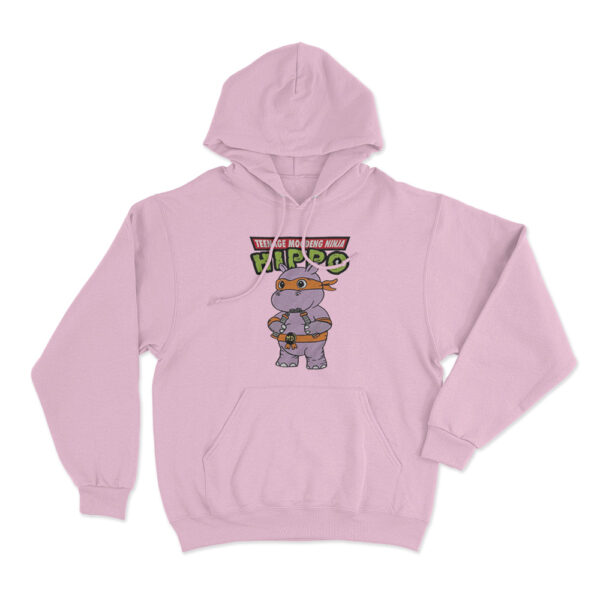 Moo Deng Ninja Hoodie Pink Youth S