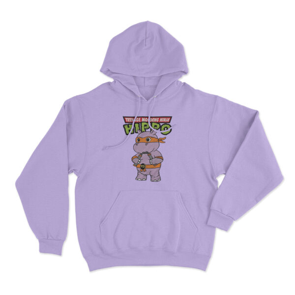 Moo Deng Ninja Hoodie Purple Youth S