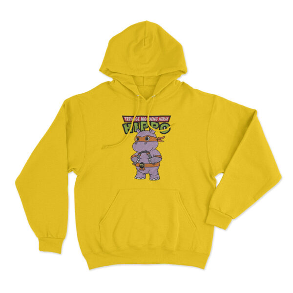 Moo Deng Ninja Hoodie Yellow Youth S