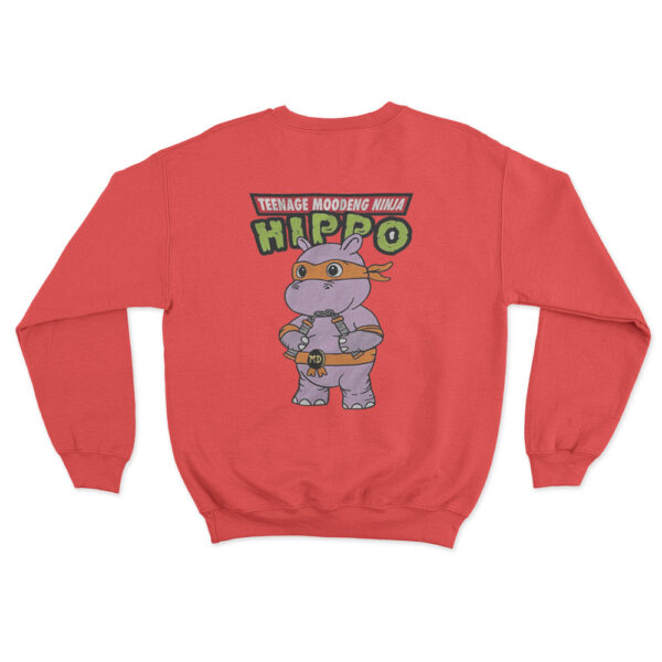 Moo Deng Ninja Sweatshirt Red Youth S