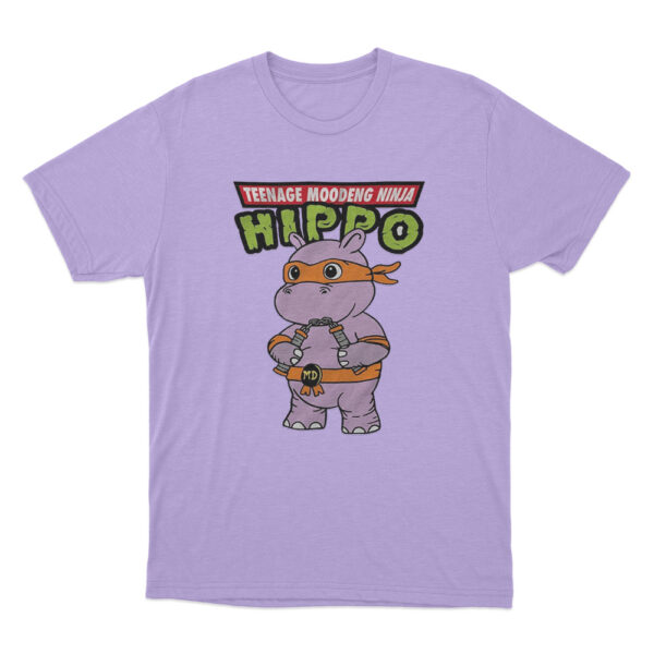 Moo Deng Ninja T Shirt Purple Youth S