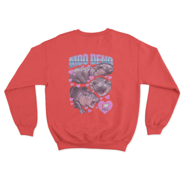 Moo Deng Sweatshirt Red Youth S