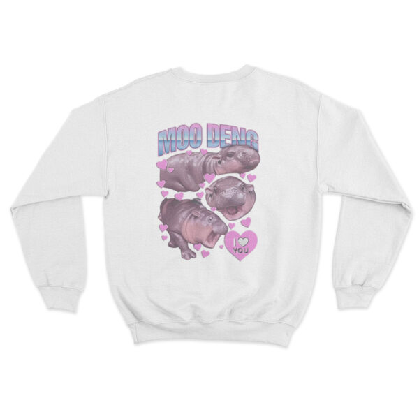 Moo Deng Sweatshirt White Youth S