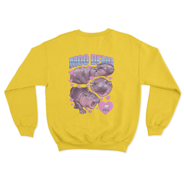 Moo Deng Sweatshirt Yellow Youth S