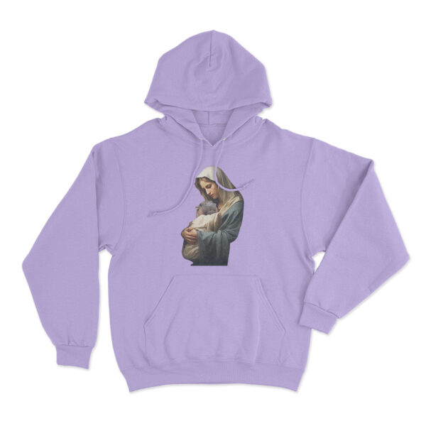 Mother Mary Moo Deng Hoodie Purple Youth S