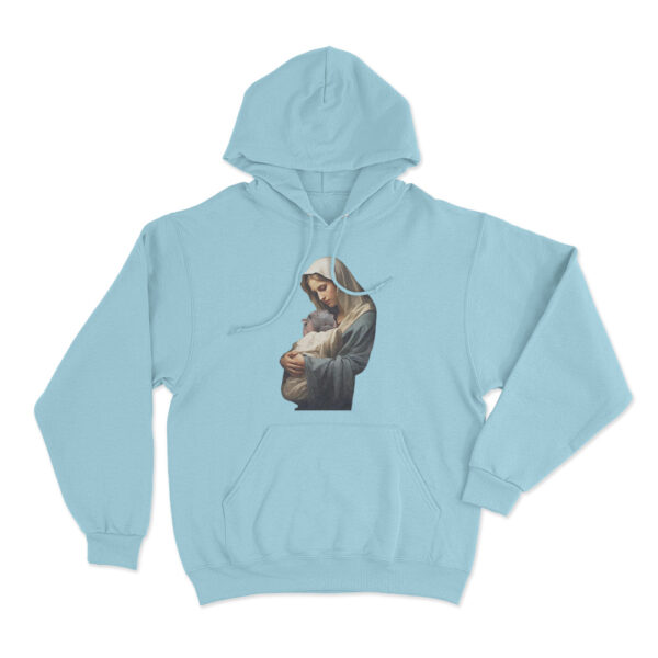 Mother Mary Moo Deng Hoodie Sky Blue Youth S