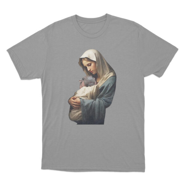 Mother Mary Moo Deng T Shirt Grey Youth S