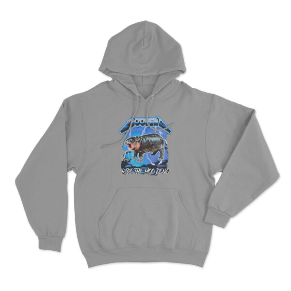 Ride The Moo Deng Hoodie Grey Youth S