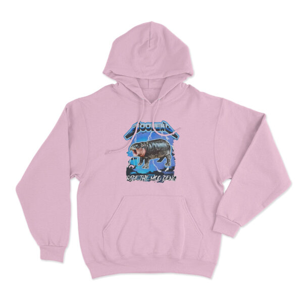 Ride The Moo Deng Hoodie Pink Youth S