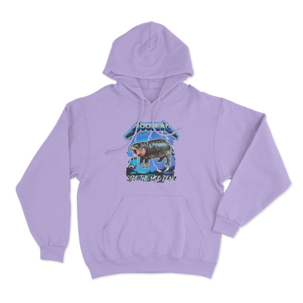 Ride The Moo Deng Hoodie Purple Youth S