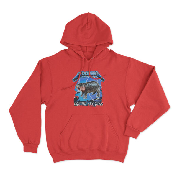 Ride The Moo Deng Hoodie Red Youth S