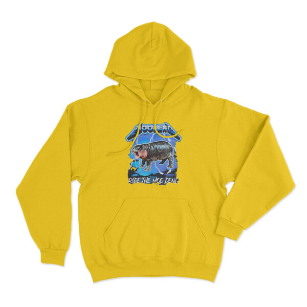 Ride The Moo Deng Hoodie Yellow Youth S