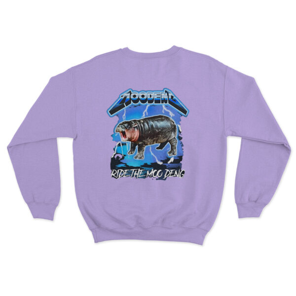 Ride The Moo Deng Sweatshirt Purple Youth S