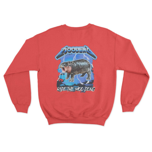 Ride The Moo Deng Sweatshirt Red Youth S