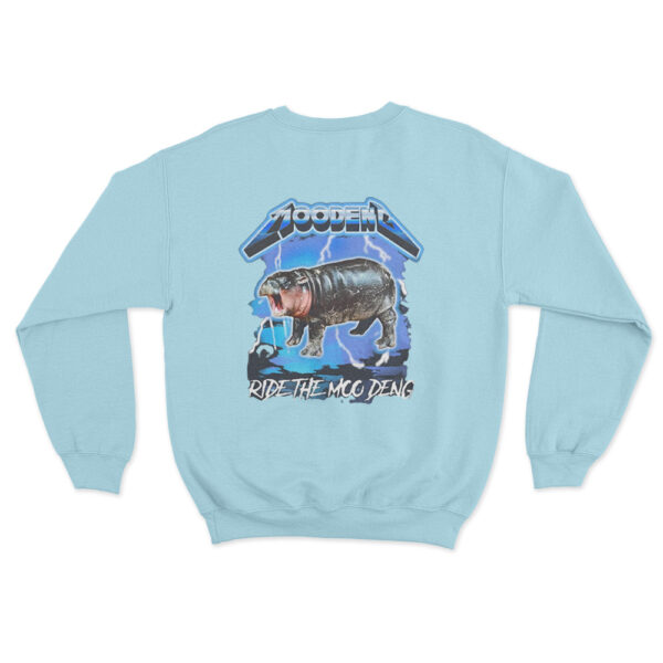 Ride The Moo Deng Sweatshirt Sky Blue Youth S