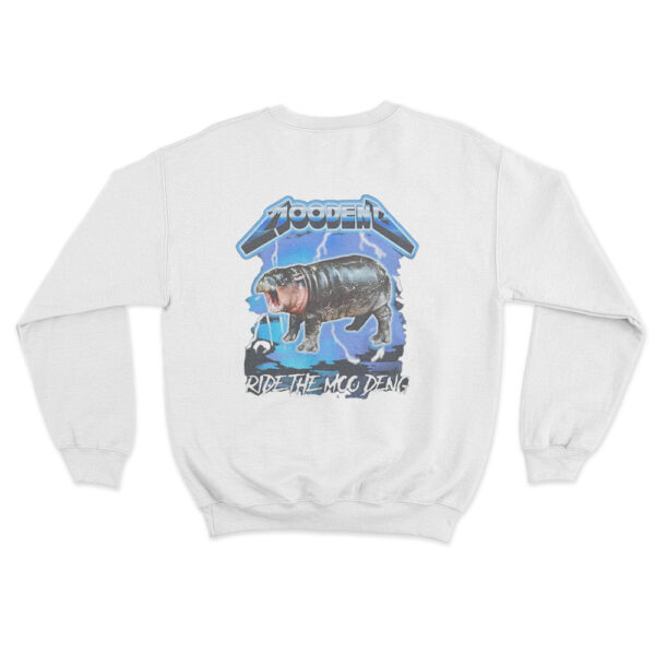 Ride The Moo Deng Sweatshirt White Youth S