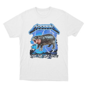 Ride The Moo Deng T Shirt White Youth S