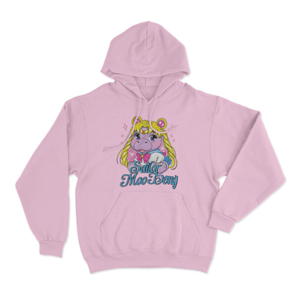 Sailor Moo Deng Hoodie Pink Youth S