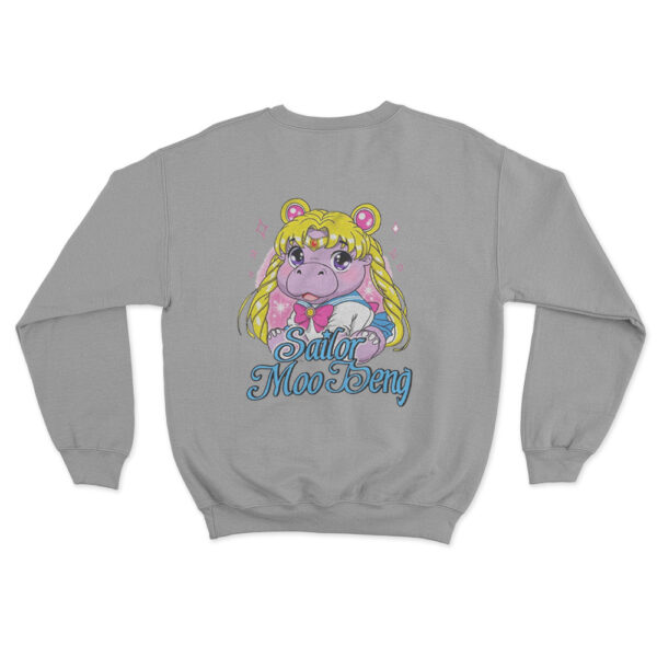 Sailor Moo Deng Sweatshirt Grey Youth S