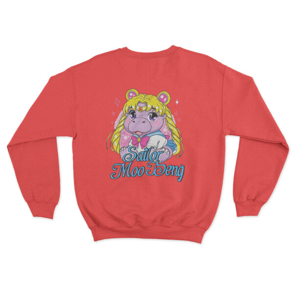 Sailor Moo Deng Sweatshirt Red Youth S