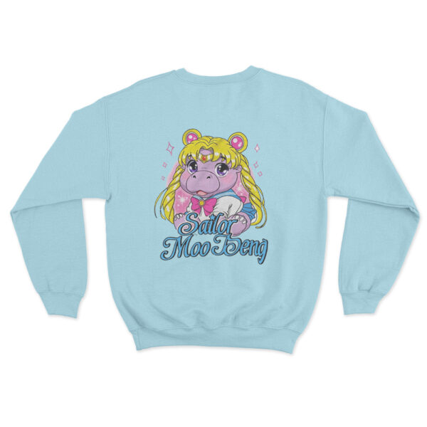 Sailor Moo Deng Sweatshirt Sky Blue Youth S