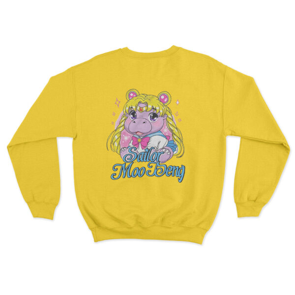 Sailor Moo Deng Sweatshirt Yellow Youth S