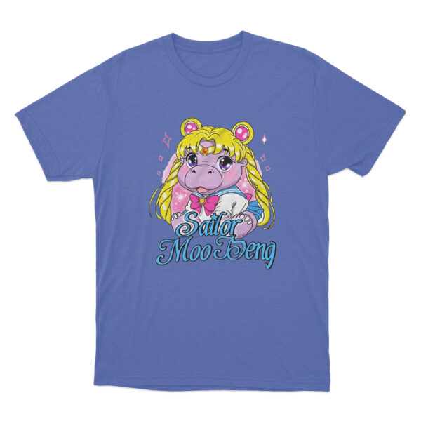 Sailor Moo Deng T Shirt Blue Youth S