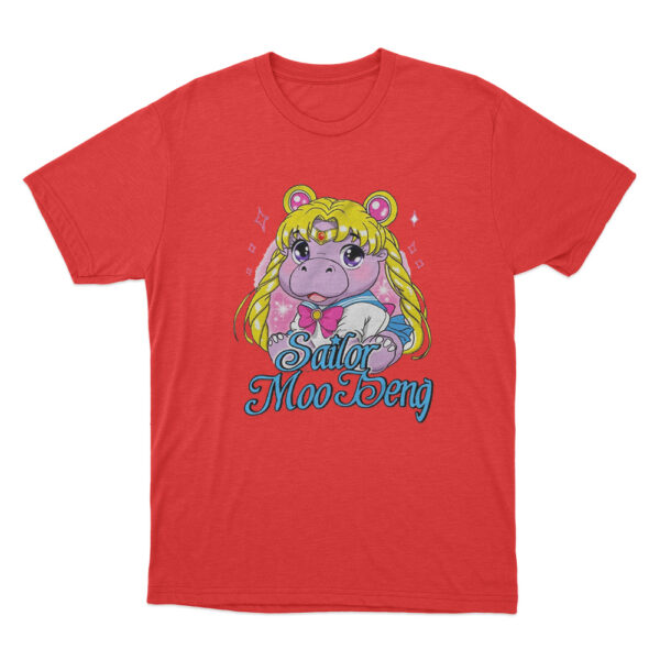 Sailor Moo Deng T Shirt Red Youth S